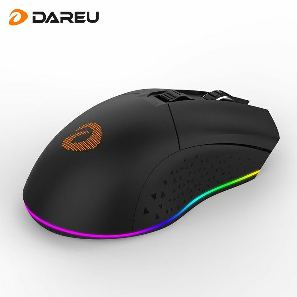 Chuột không dây Gaming DAREU EM901 RGB BLACK hàng Chính Hãng