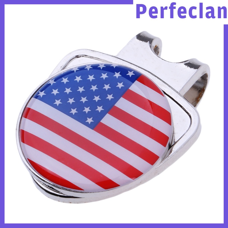 [Perfeclan] Găng Tay Đánh Dấu Bóng Golf Mini Từ Tính Bằng Hợp Kim Kẽm Cao Cấp Có Kẹp Gắn