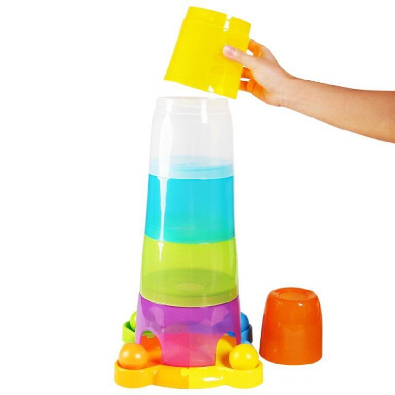 Đồ chơi giao dục đầu đời, phát triển tư duy logic và giác quan - Tháp cốc xếp chồng bằng nhựa winfun  0737