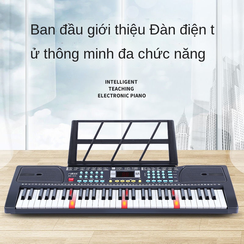 ✢▼☽Đàn piano điện tử thông minh Octave dành cho người mới bắt đầu, người lớn, trẻ em và giáo viên mẫu giáo Đàn piano chu