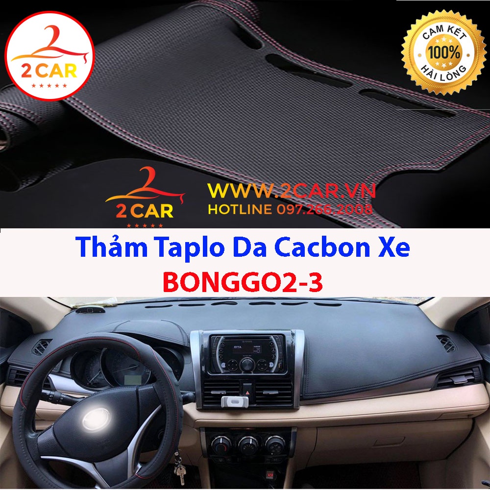 Thảm Taplo Da Cacbon  BONGO 2-3 chống nóng tốt, chống trơn trượt, vừa khít theo xe
