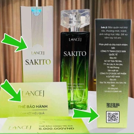 Xịt Khử Mùi Hôi Nách SAKITO Lancej Giúp Khử Mùi,Kháng Khuẩn,Khô Thoáng,Sáng Mịn Vùng Da Nách Hương Nước Hoa Cao Cấp 50ml