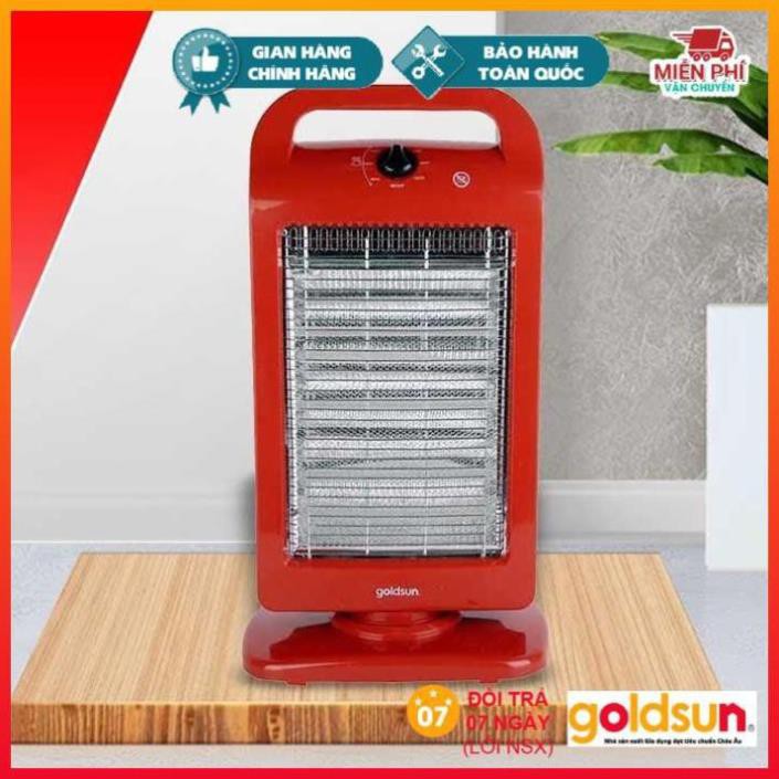 Đèn Sưởi 3 Bóng Halogen GOLDSUN GHLH-2001, Máy Sưởi Halogen GOLDSUN Tốc Độ Làm Ấm Nhanh Tỏa Nhiệt Đều