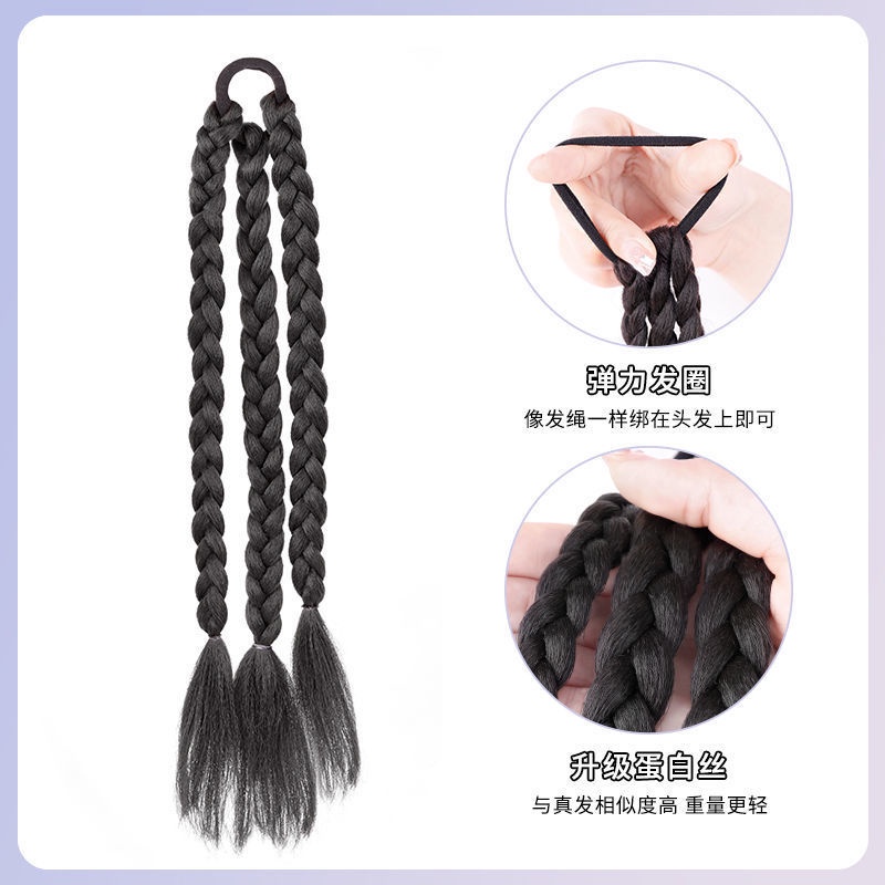 Tóc Giả Thắt Bím Thời Trang Nữ