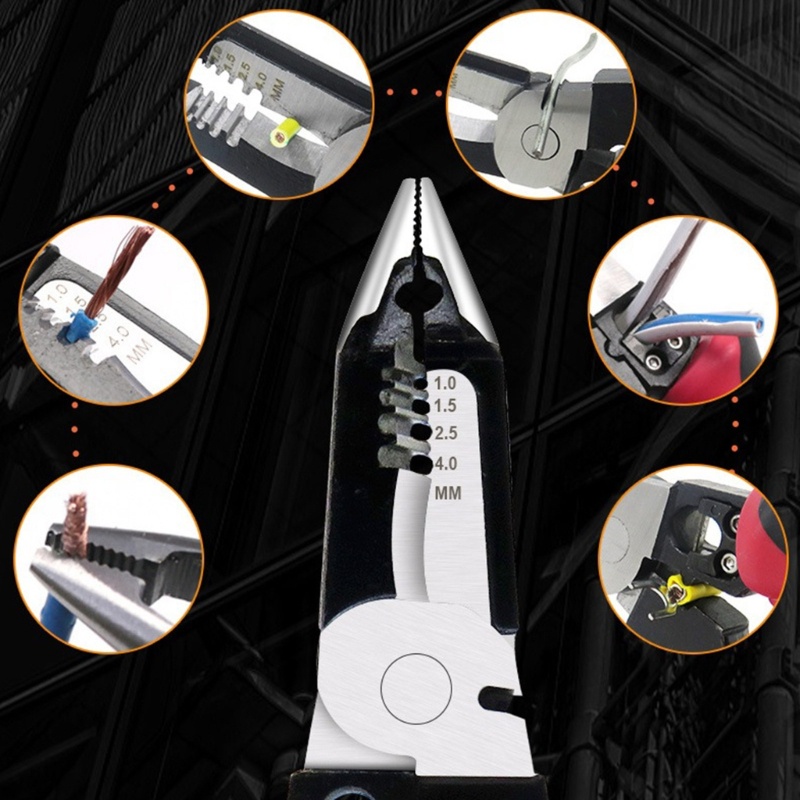 Kìm Cắt Dây Cáp 6 Trong 1 Gỡ Rối Đa Năng Tiện Dụng