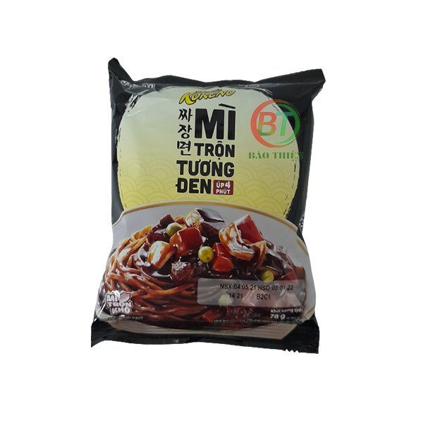 (2 vị) Mì trộn tương đen Koreno gói 78g | BigBuy360 - bigbuy360.vn