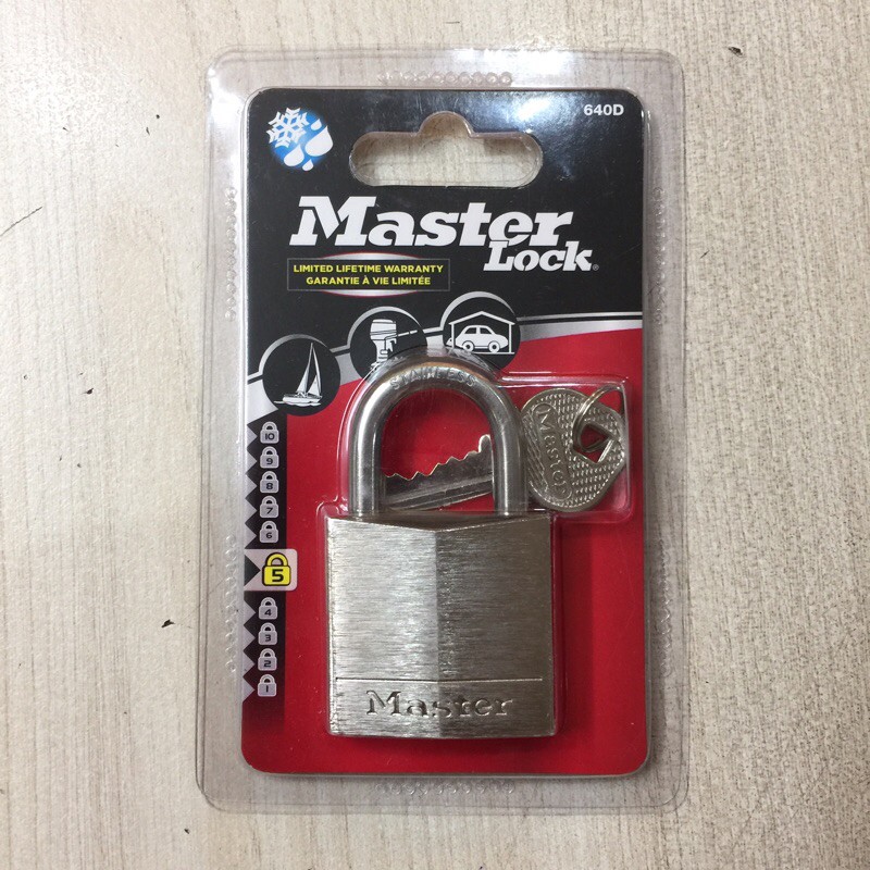 [Q5.HCM] Ổ khóa chống nước Master Lock 640 EURD thân inox 40mm - MSOFT