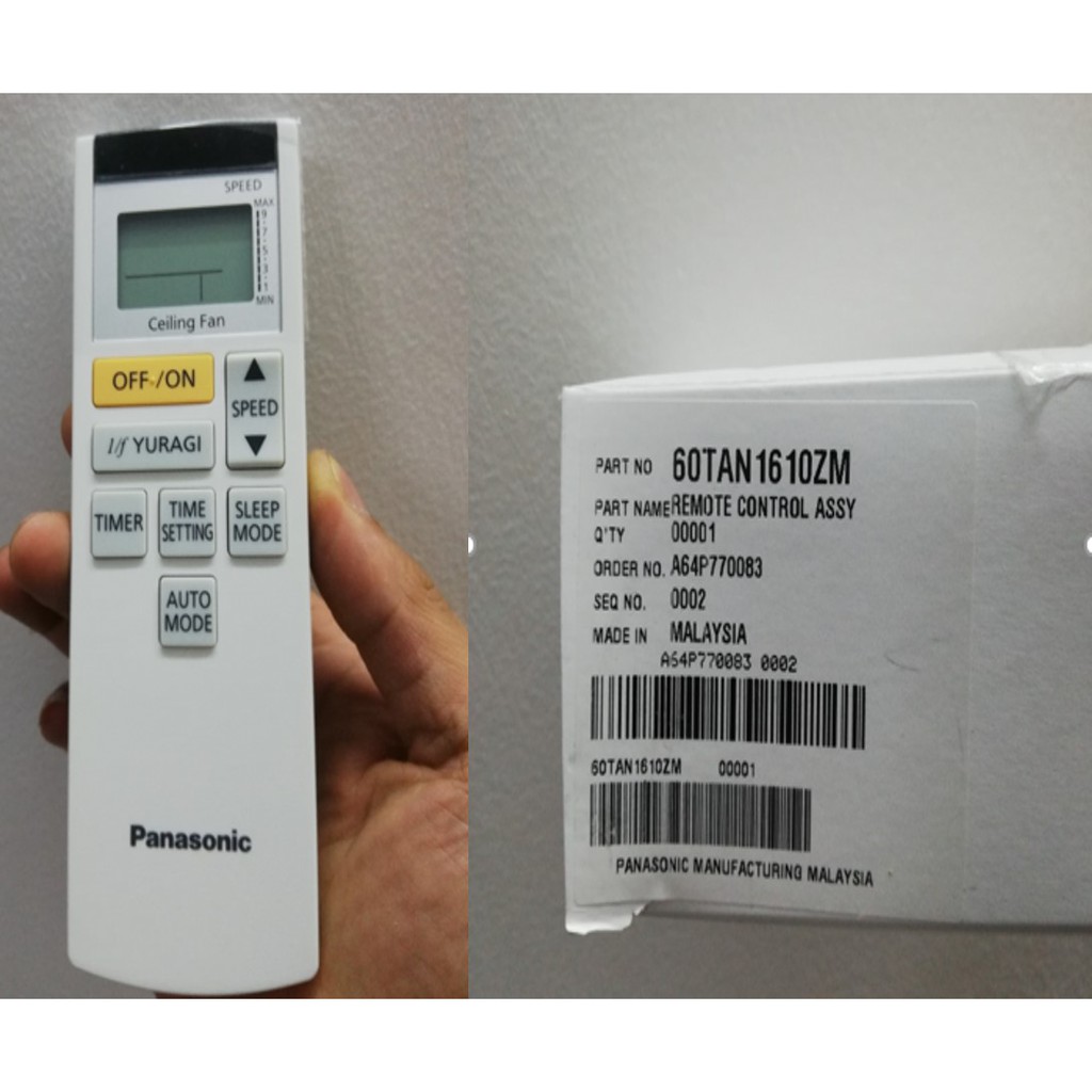 Điều khiển quạt trần Panasonic F60-TAN chính hãng