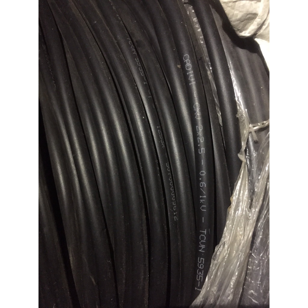 Cáp điện Cadivi CXV-2×2.5 – 0.6/1kV