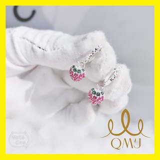 💖FREESHIP50K - Bông tai bé iu - Bông tai dâu xinh nạm đá nhỏ siêu đẹp, bạc chuẩn 925 cao cấp