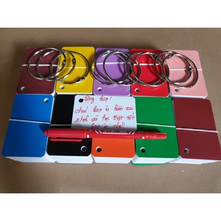 combo 10 bộ flashcard thẻ trắng 5X8cm ivory cao cấp định lượng 350gsm Bộ Thẻ Ghi Nhớ 100 thẻ học từ vựng Anh Nhật Hàn Tr