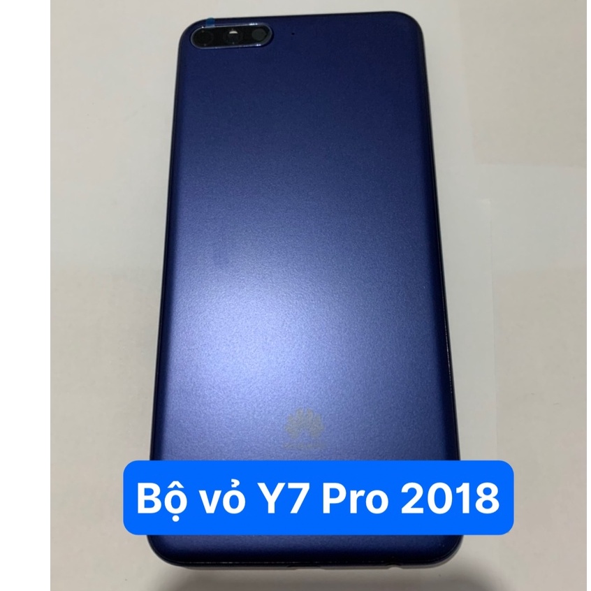Bộ Vỏ zin Huawei Y7 Pro 2018 gồm lưng, sườn, phím âm lượng, kính camera