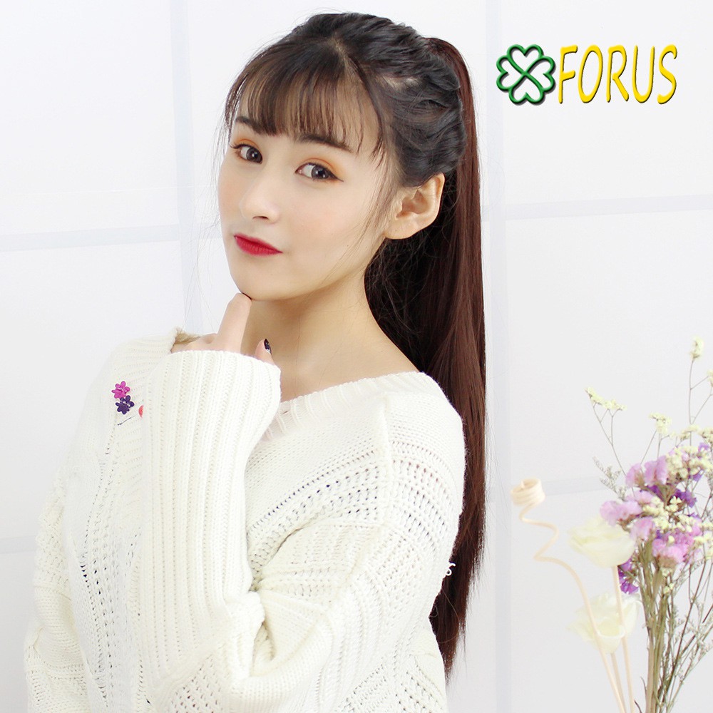 Ngoạm kẹp tóc giả thẳng dài 60cm N159 Sỉ 55k