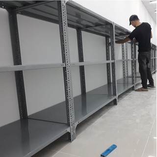 Kệ sắt v lỗ đa năng 3 tầng: dài 1,2m, rộng 0,4m, 3 tầng