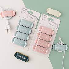 Nẹp dây điện chống rối , móc dán tường treo dây điện phích cắm điện thoại dán tường