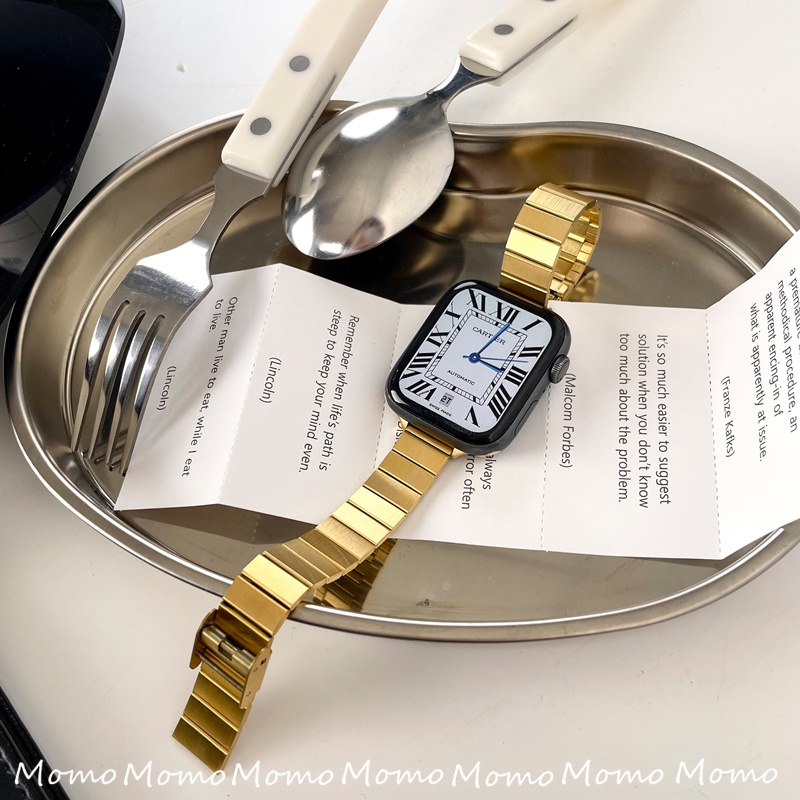 Dây Đeo Inox Cho Đồng Hồ Thông Minh iWatch 7 5 4 3 6 SE 45mm 41mm 40mm 44mm
