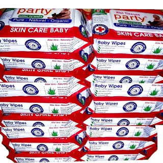 Combo 10 gói khăn giấy ướt  Party 80g.