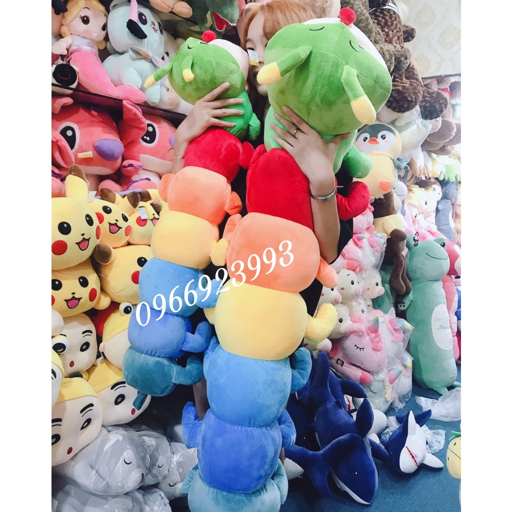Đồ Chơi Cho Bé Gấu Bông Sâu Nhiều Màu - Ấu Trùng Tinh Nghịch - Sâu Nhồi Bông Cao Cấp Gấu Bông City - Quà Tặng Sinh Nhật