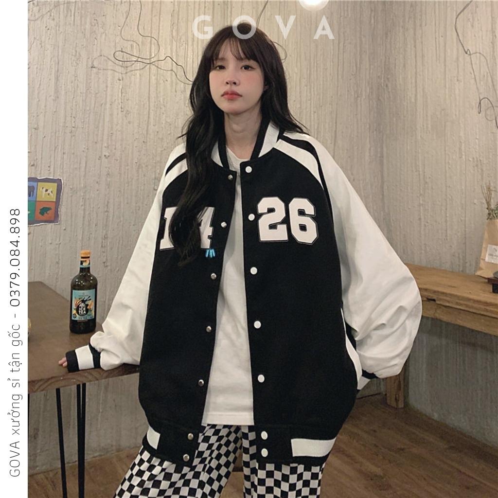 Áo Khoác Dù F426 2 Lớp Form Rộng Nam Nữ Unisex, Áo Gió Bomber Chống Nắng Ulzzang GOVA