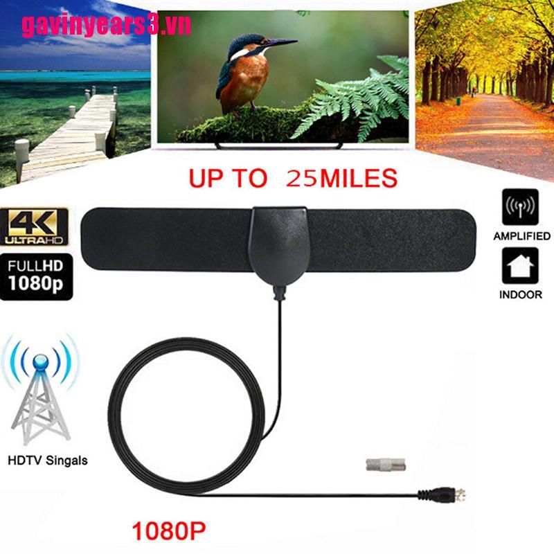 Ăng Ten Tv Kỹ Thuật Số Hỗ Trợ 4k Hdtv Hỗ Trợ 1080p 25 Dặm Trong Nhà