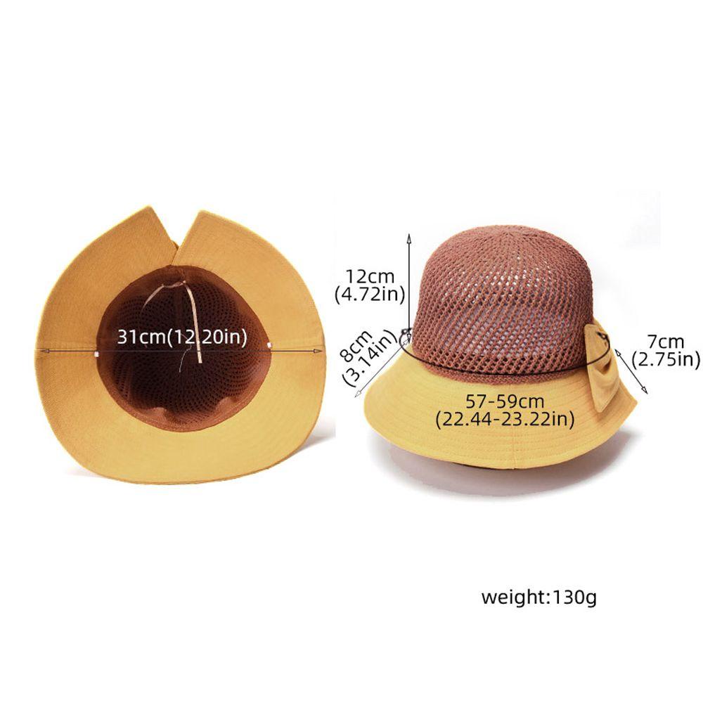 1 Nón Tai Bèo Đan Len Rộng Vành Chống Tia UV Thời Trang Nữ VANES1