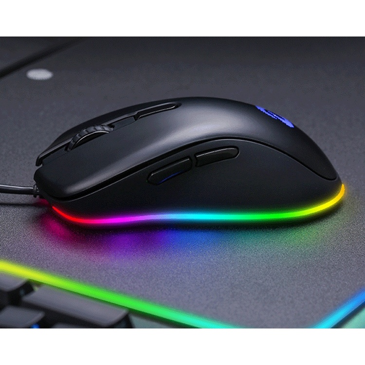 Chuột gaming DAREU EM908 siêu nhạy 6000DPI, sensor BRAVO, led RGB nháy nhiều màu, BH 1 ĐỔI 1