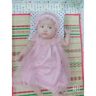 Đầm cho bé đầy tháng, thôi nôi