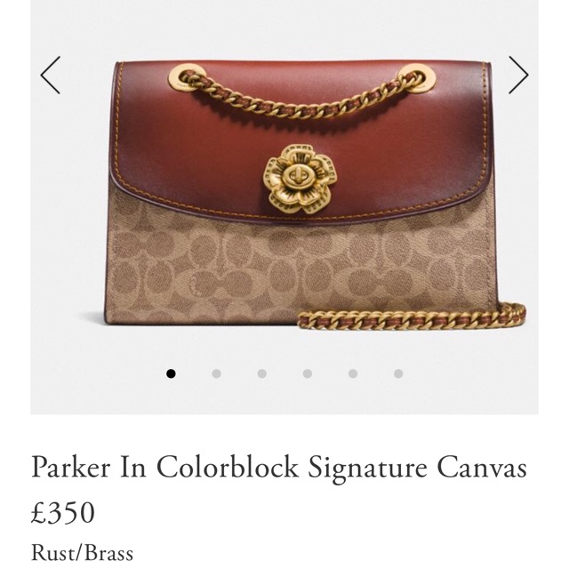 Coach Parker hoa trà size 26 authentic