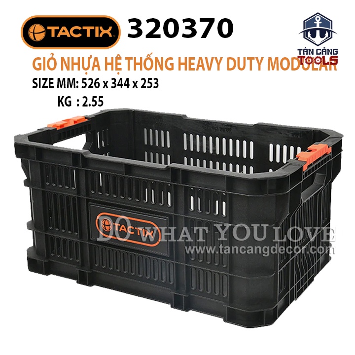 Giỏ Nhựa Kết Nối Heavy Duty Modular Tactix 320370