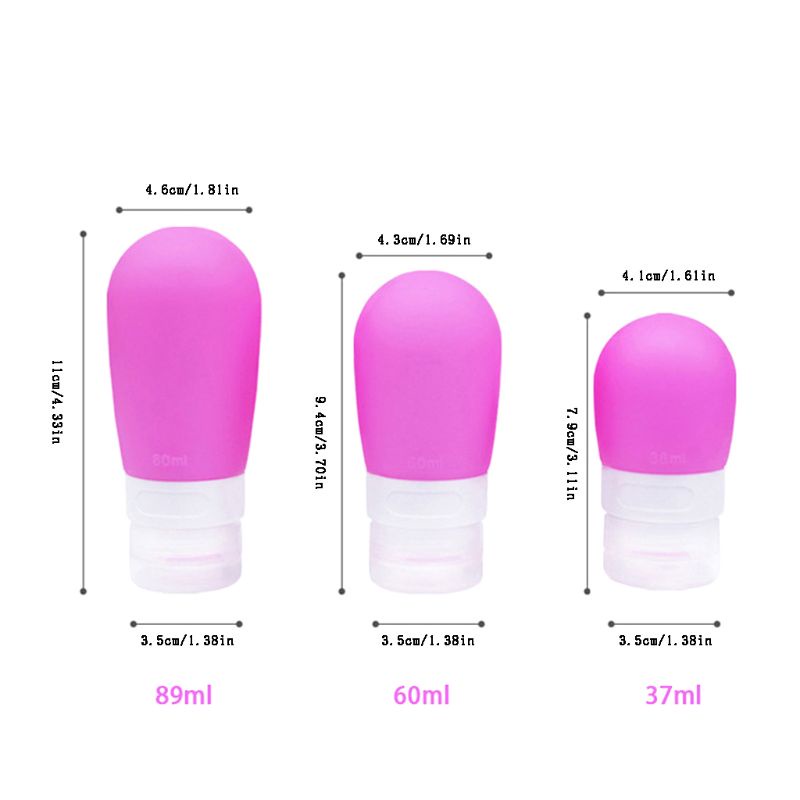 Chai Chiết Dầu Gội / Mỹ Phẩm Du Lịch Bằng Silicone Tiện Dụng
