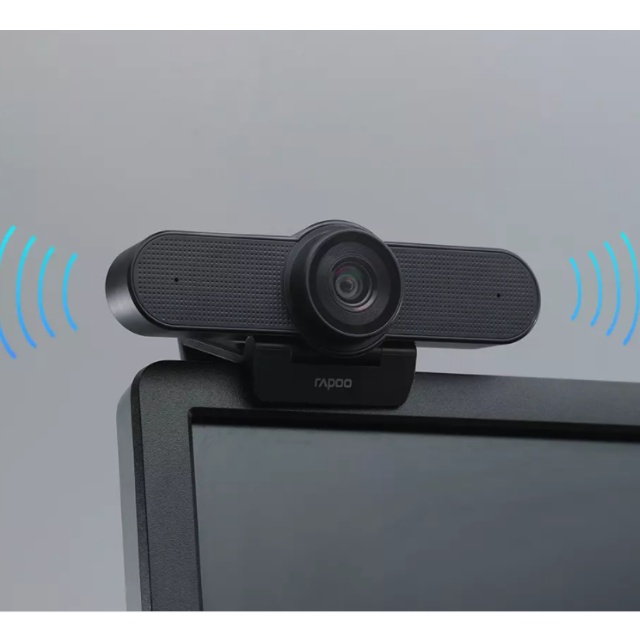 Webcam Camera PC Laptop Rapoo C500 Độ Phân Giải HD 4K Tích Hợp Micro Đa Hướng, Học Online Họp Trực Tuyến Livestream