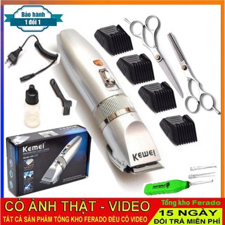 Tông đơ cắt tóc KEMEI 27c kèm áo choàng