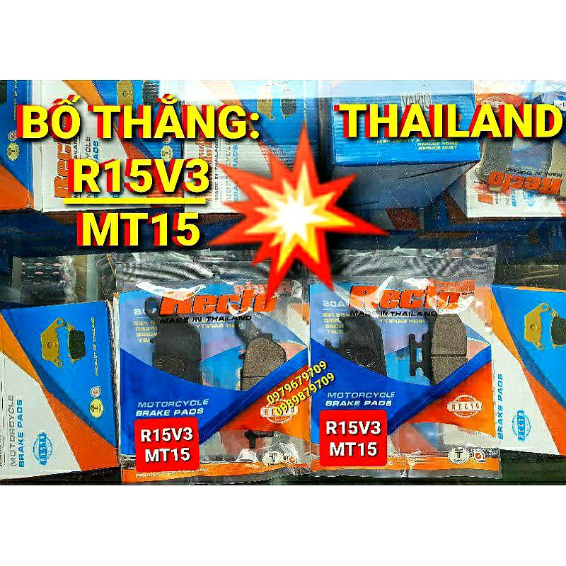 BỐ THẮNG TRƯỚC + SAU R15V3/MT15 CHÍNH HÃNG RECTO