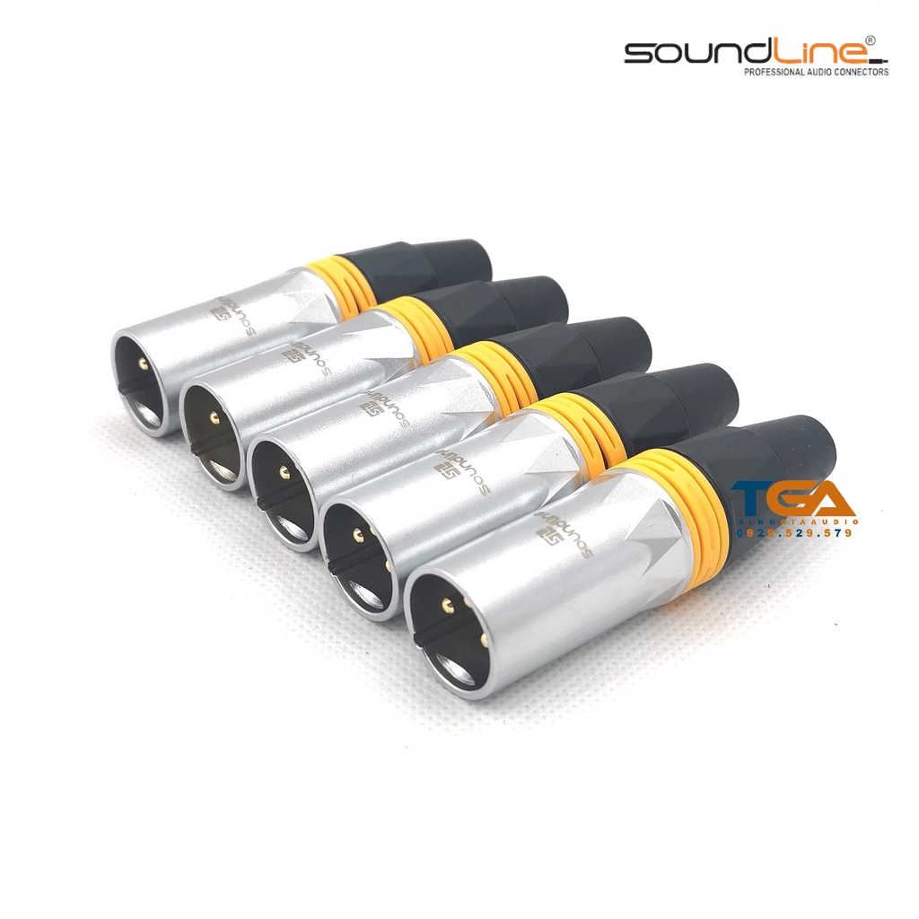 Jack rắc canon, xlr hàn dây, cắm microphone, chân đồng. mạ chrome sáng đẹp