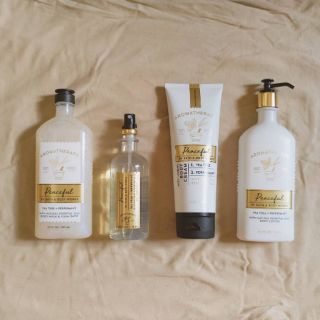 Bộ 💆🏻 PEACEFUL - tea tree + peppermint 💆🏽‍♂️ Aromatherapy - Bath & Body Works