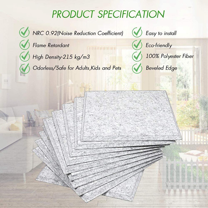 Bộ 20 Tấm Đệm Giảm Âm Viền Gạch Ốp Tường &amp; Acoustic