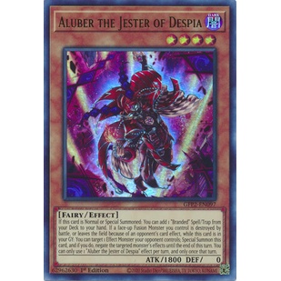 1 lá thẻ bài Aluber the Jester of Despia - GFP2-EN097 - Ultra Rare 1st Edition