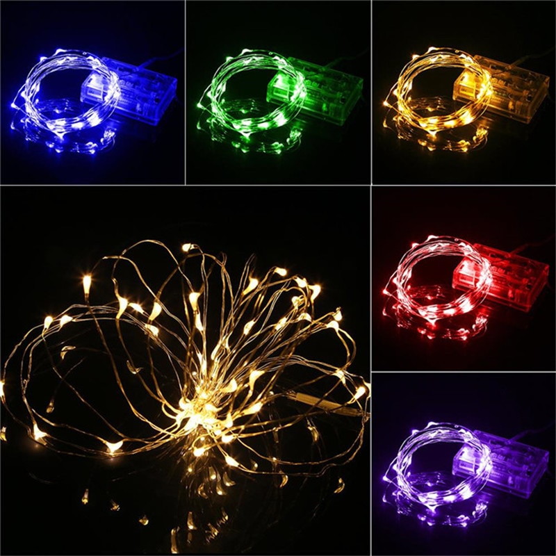 Dây đèn LED trong suốt 2M/5/10M trang trí sinh động