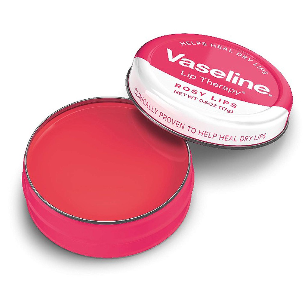 Son dưỡng ẩm cho môi Vaseline Lip Therapy Lip Balm Tin Rosy Lip 17g (Mỹ)