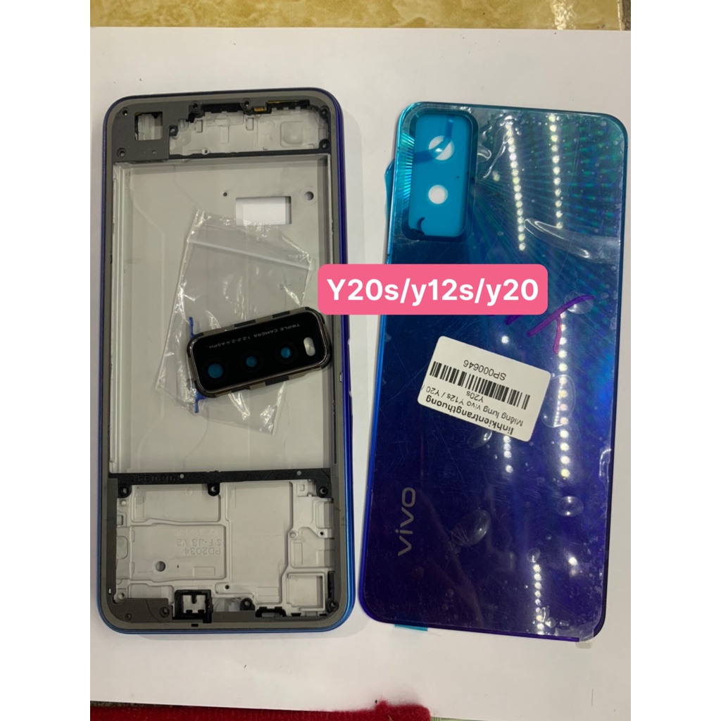 Bộ vỏ xương / khung xương/ lưng vỏ/ khung sườn zin mới điện thoại y20/y12s/y20s dùng chung nhau-vivo