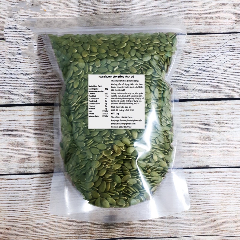 Hạt bí tách vỏ (100gr)
