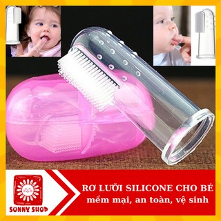 Rơ lưỡi silicon cho bé/ Rơ lưỡi silicone xỏ ngón
