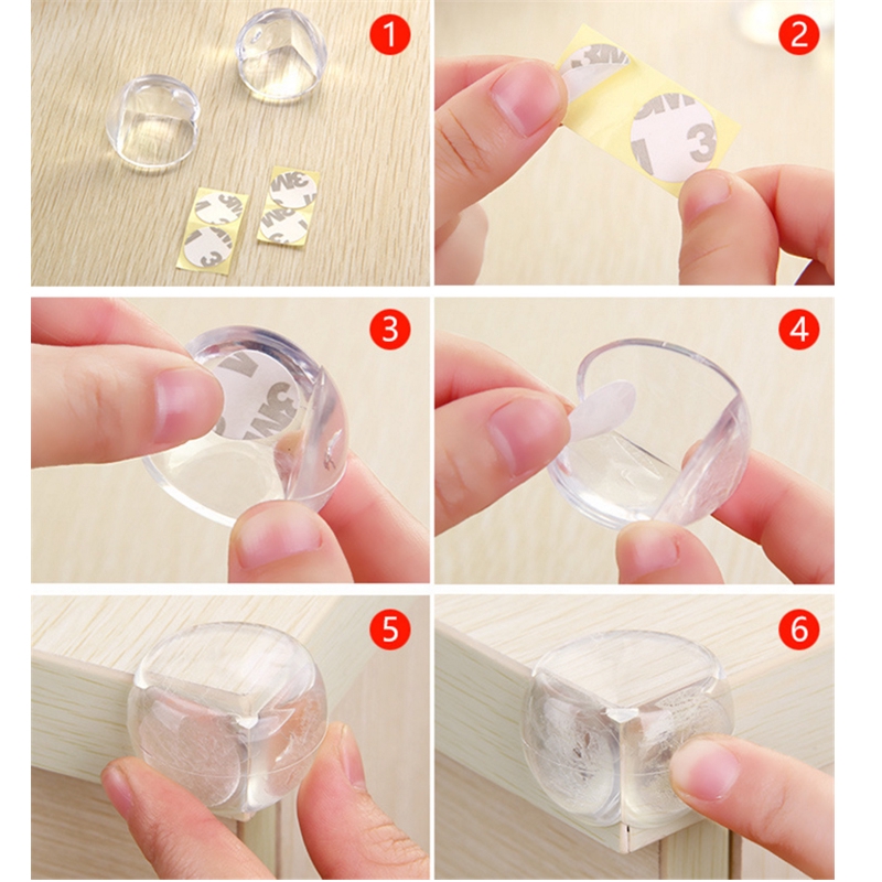 Set 10 Miếng Silicon Bọc Góc Bàn Bảo Vệ An Toàn Cho Bé