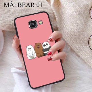 Ốp lưng Samsung A3 2016 viền dẻo TPU BST Gia Đình Nhà Gấu