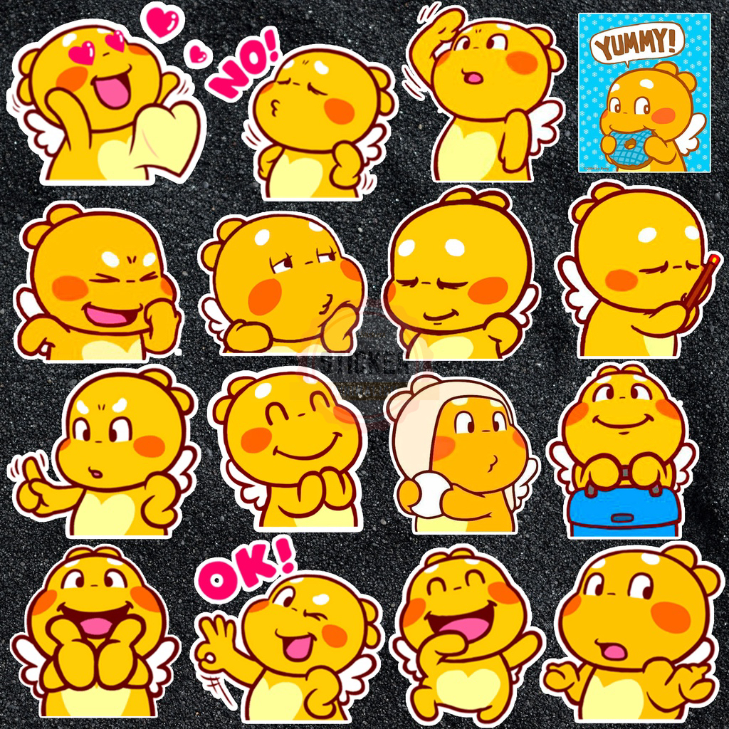 Sticker Ong Qoobee dễ thương chống nước sticker dán mũ bảo hiểm, laptop, điện thoại, đàn guitar, xe máy, vali