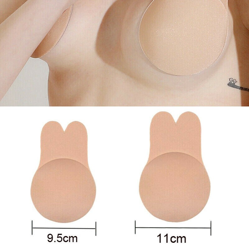 Cặp Áo Lót Silicone Không Dây Nâng Ngực Tàng Hình Có Thể Tái Sử Dụng