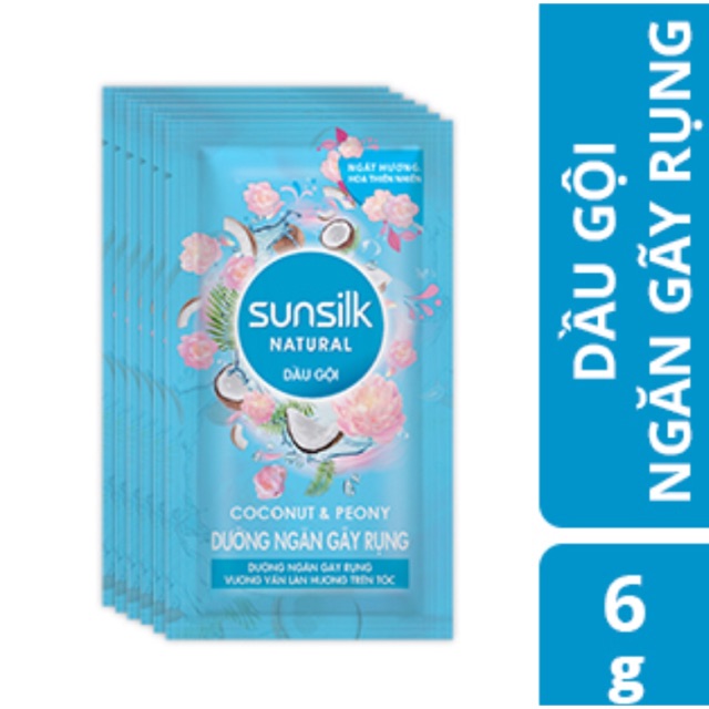 1 dây dầu gội Sunsilk ngăn rụng tóc 6g/1 gói