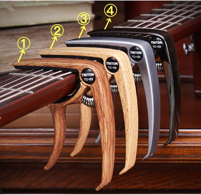 Capo guitar acoustic cao cấp thiết kế kèm cậy nhổ chốt đàn chất lượng dành cho đàn ghi ta sử dụng dây sắt ENZI