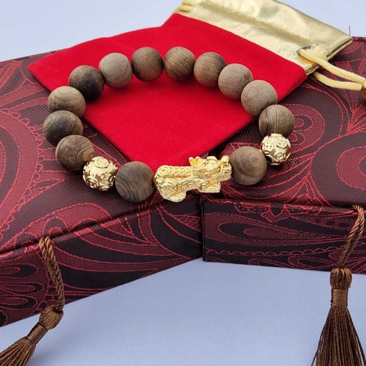 [SALE OFF] [Tặng Nhẫn] Vòng Ngọc Am xịn Tỳ Hưu, Hạt charm mạ vàng  hương thơm tự nhiên dành cho nam nữ | BigBuy360 - bigbuy360.vn