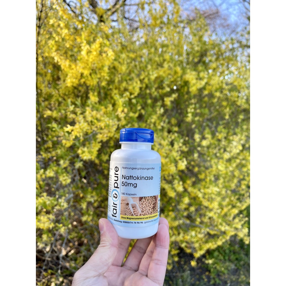 Viên uống chống đột quỵ Nattokinase 50mg Fair & Pure Đức 180 viên
